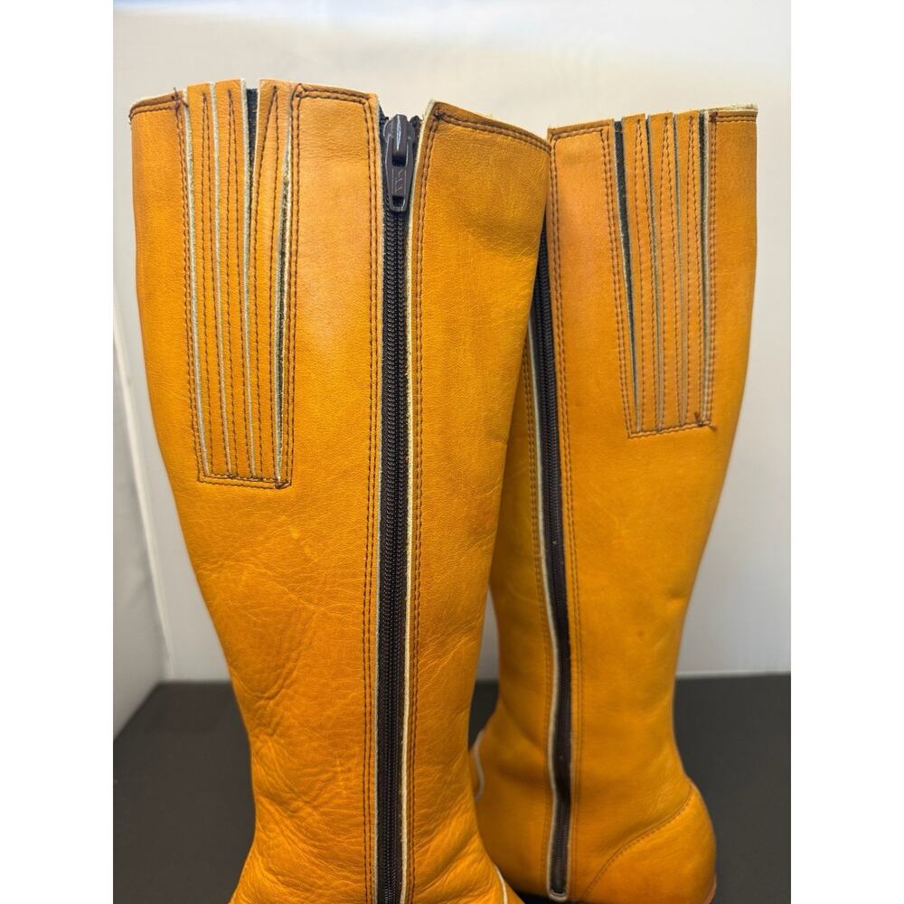 Vintage Frye Campus Boots 1970s Light Tan Size 7B Never Treated Excellent Cond. - Picture 9 of 16